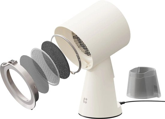 CIARRA CBPHW01 – Hood To Go – Hotte aspirante portable et mobile – Purificateur d’air – avec filtre à charbon – blanc cassé
