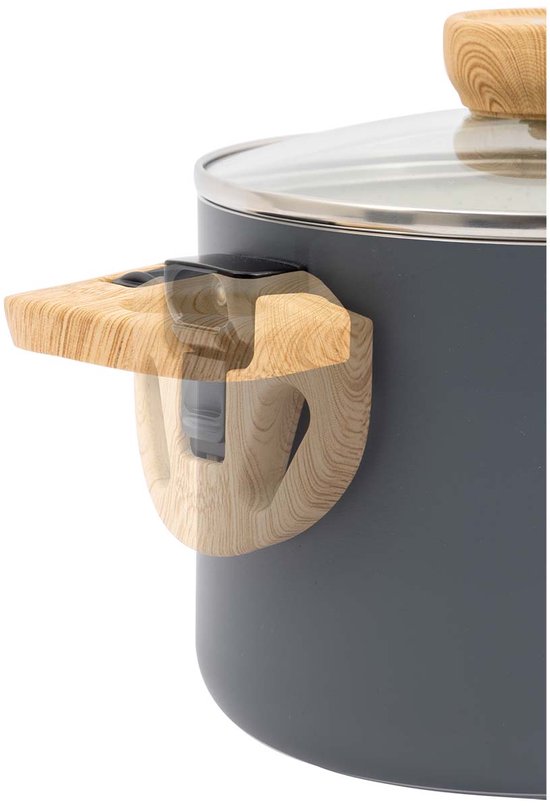 Bo-Camp - Collection Urban Outdoor - Batterie de cuisine - Barbican - Aluminium - Induction - 2 pièces