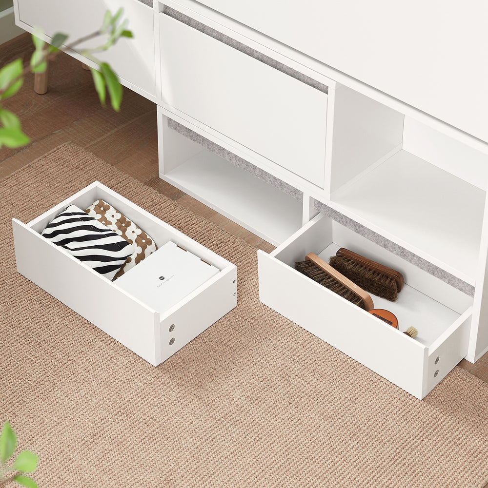 SoBuy Meuble de rangement pour chaussures - Bois - Avec 1 banc à chaussures mobile - 124-92x24x126cm
