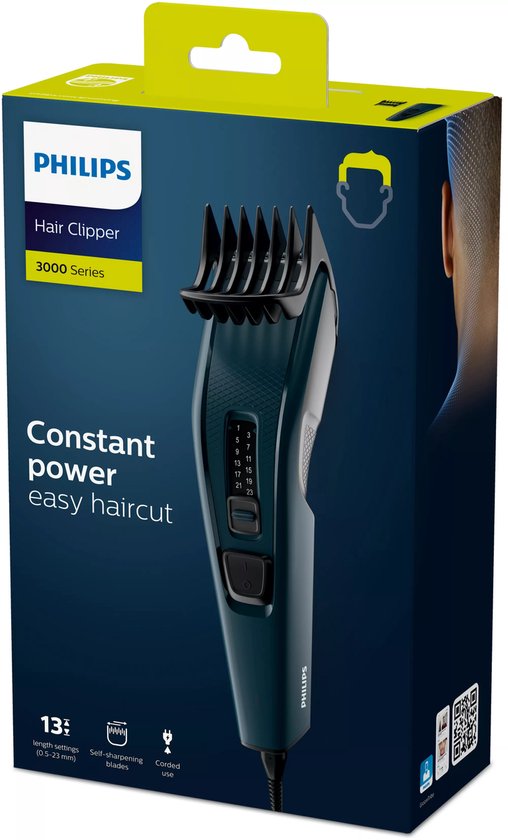Philips HAIRCLIPPER Series 3000 : tondeuse à lames en acier inoxydable