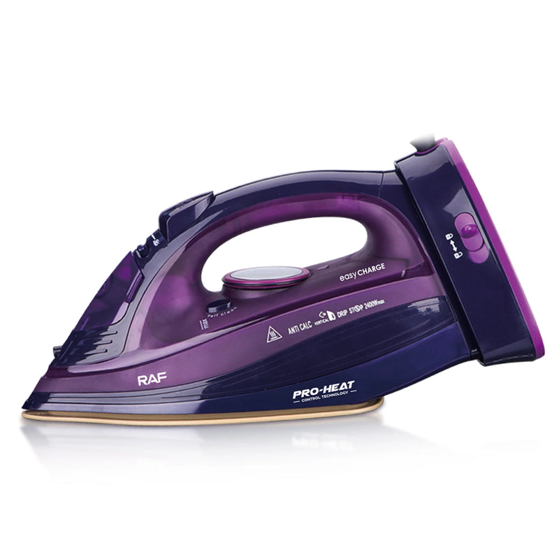 Fer à repasser à vapeur sans fil RAF R.1210B - Violet - 320 ml - Semelle en céramique - Autonettoyant