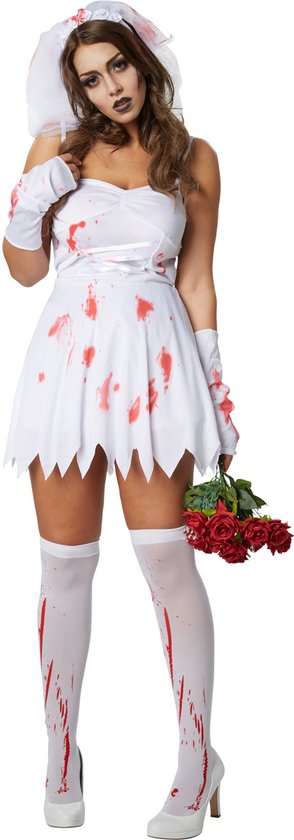 Dressforfun Sexy creepy bride XXL - costume halloween dress up partywear carnaval costume partywear - 302249