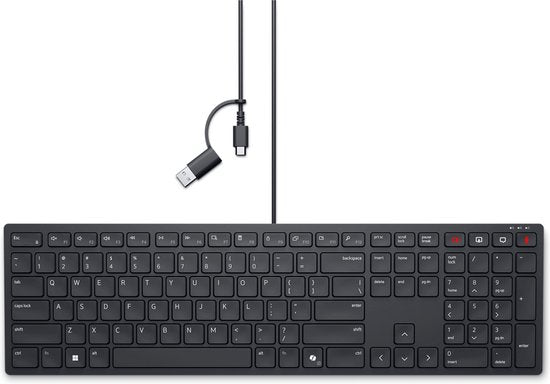 Clavier de collaboration filaire DELL Pro - KB525C - Belge (AZERTY)