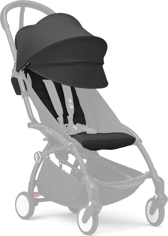 Stokke® YOYO 3 6+ pack de couleurs - Poussette pliable légère | Noir