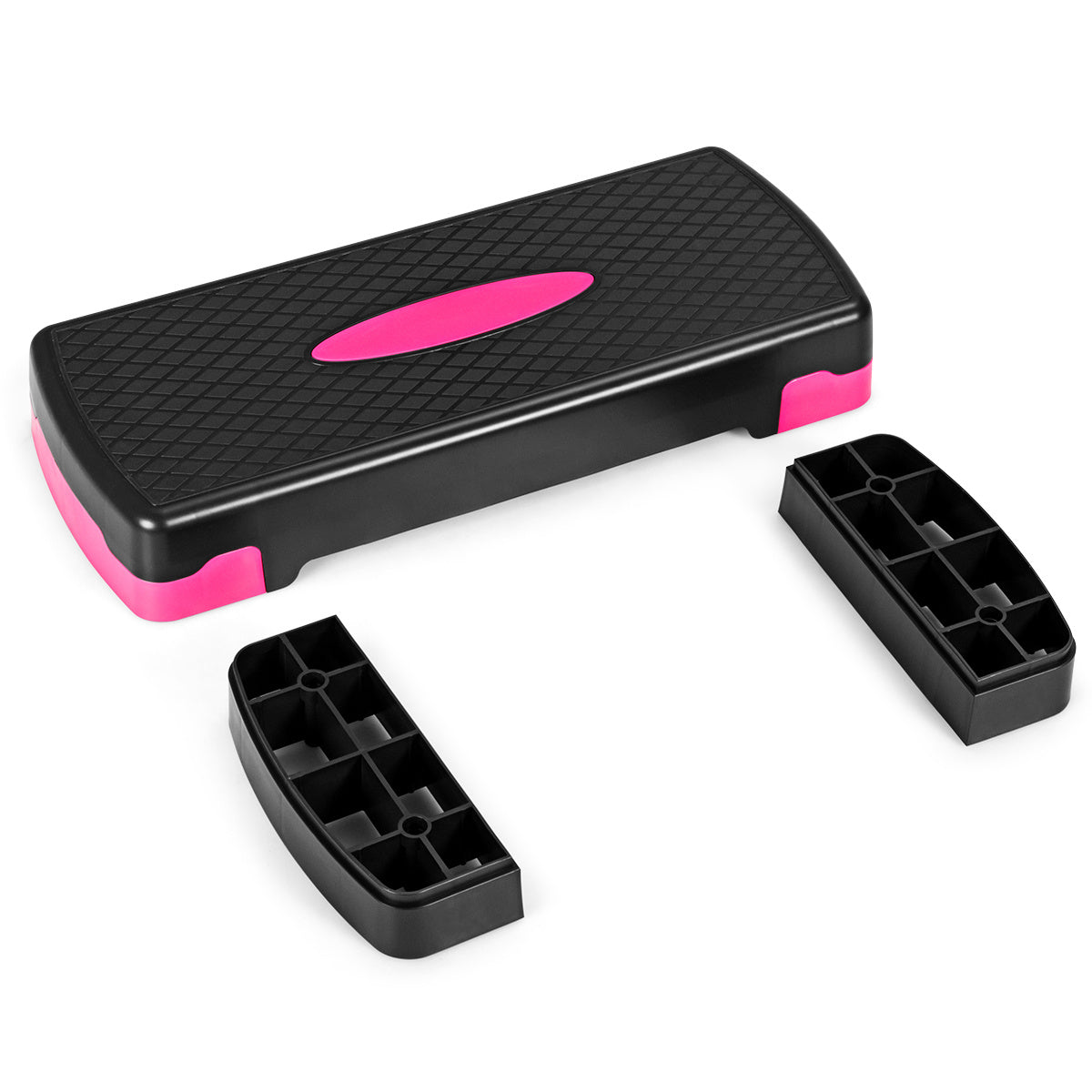 Coast Height -Marches aérobiques supplémentaires Fitness Trainer avec deux marches de 10 cm et 15 cm Fitness Trainer Noir