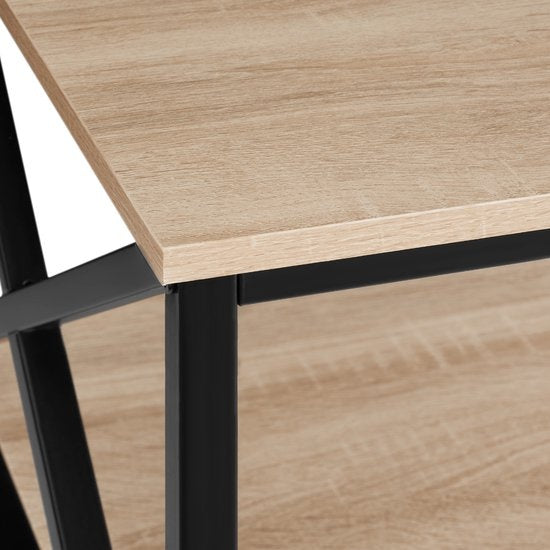 tectake® - Table basse table d'appoint Pittsburgh industriel brun clair - 100 x 55 x 45,5 cm - 404438