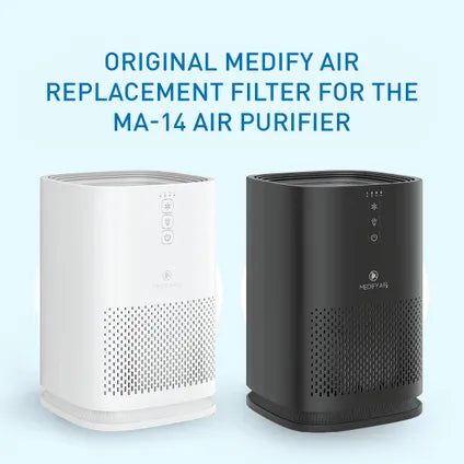 Filtre de rechange Medify Air MA-14 - HEPA H13 et charbon actif - 1 pièce - 17,5 × 17,5 × 16,5 cm