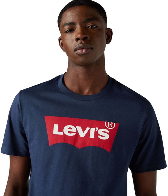 T-shirt Levi's à logo graphique bleu foncé (navy) - Taille L - Homme - T-shirts décontractés