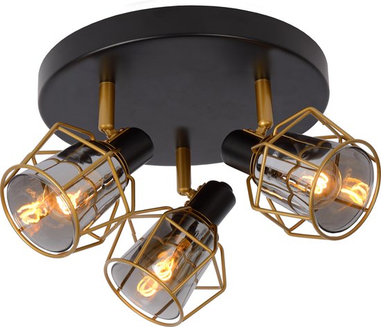 Lucide NILA - Spot de plafond (lampe de plafond) - Ø 36 cm - 3xE14 - Noir