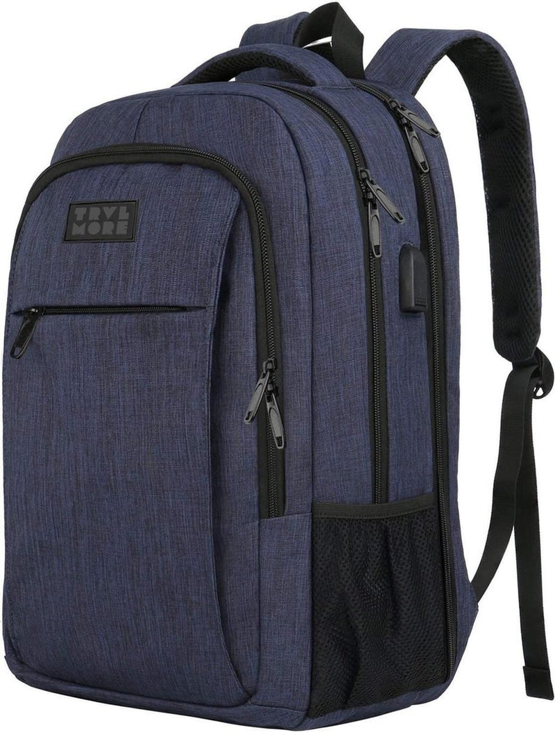 TRVLMORE Sac à dos - 36L - 17.3 inch - Sac à dos pour ordinateur portable - Sac d'école - Unisex - Splashproof Blue