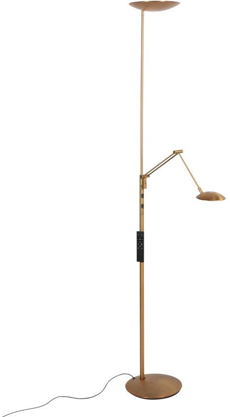 Lampadaire Daphne 2 4602BR - métal bronze, orientable et inclinable, avec LED réglable - Steinhauer