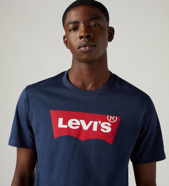 T-shirt Levi's à logo graphique bleu foncé (navy) - Taille L - Homme - T-shirts décontractés