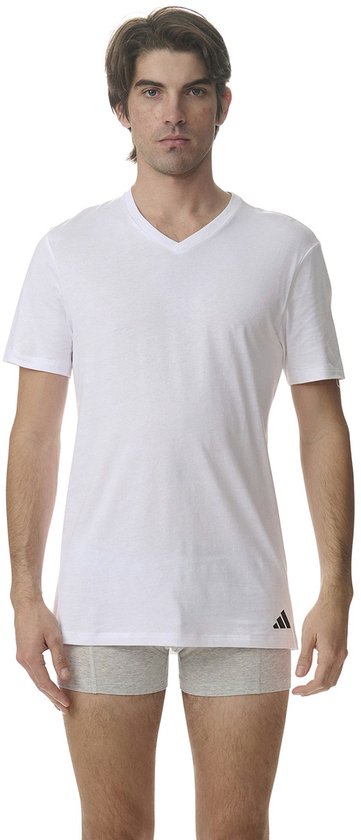 T-shirt à col en V Adidas pour homme (lot de 3) - Taille XXL