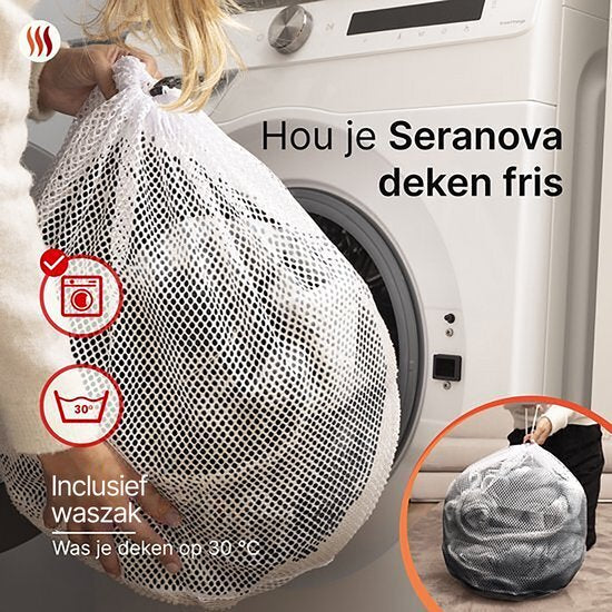 Couverture électrique Seranova - Fils de chaleur supplémentaires - Modèle Premium - 160x120 cm - Couverture chauffante pour 1 personne - Sherpa polaire double face - Anthracite