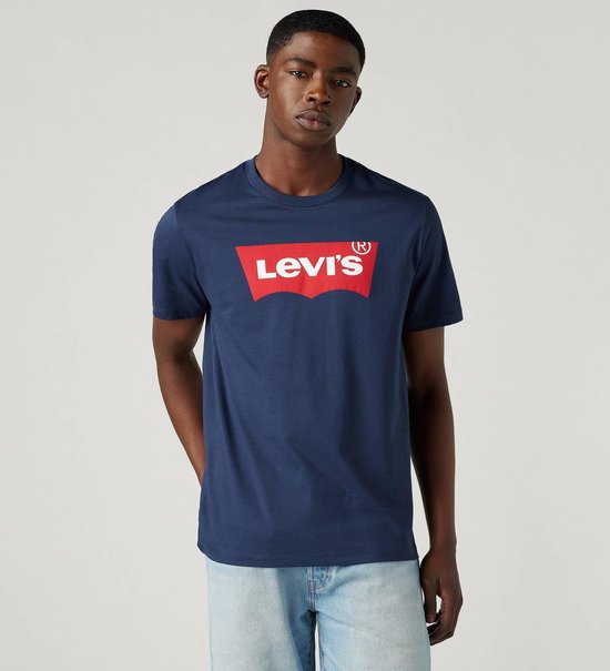 T-shirt Levi's à logo graphique bleu foncé (navy) - Taille L - Homme - T-shirts décontractés