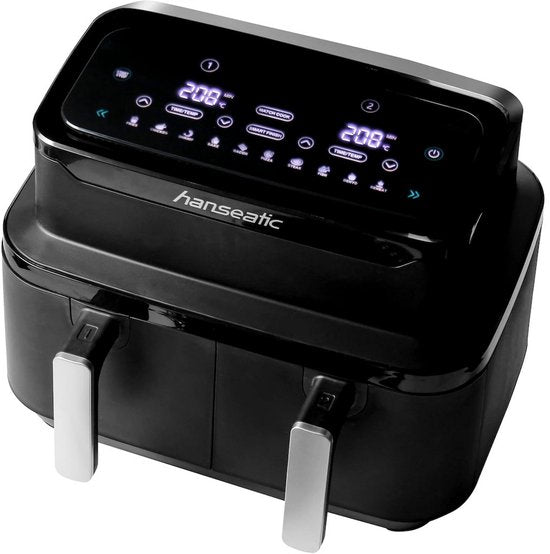 Hanseatic HAF212600D Friteuse à air chaud 2 en 1