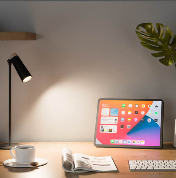 Lampe de bureau rechargeable Yeelight 4-en-1 - Commande tactile, rotation à 180°, intensité réglable