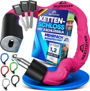 NEXTCOVER® Cadenas pour vélo LockOne avec clé - haute sécurité - robuste et durable - 3 clés