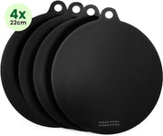 Protecteur pour plaques à induction MoreCore - Résistant à la chaleur jusqu'à 280 °C - Tapis d'induction ronds - Protège-casseroles - Dessous-de-casserole - Plaque de protection pour plaque de cuisson - Tapis d'induction - Protecteur d'induction - Plaque