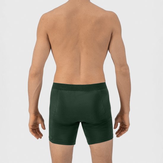 Fibershirts Anti-Sweat Boxer Shorts - Sweat Pad intégré - MicroModal respirant - Anti-Transpiration - Hommes - Taille M - Vert