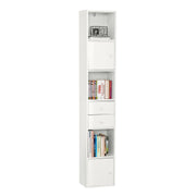 SoBuy Bibliothèque - Meuble à colonnes - Max. 40 kg - 33 x 42 x 188 cm - Blanc