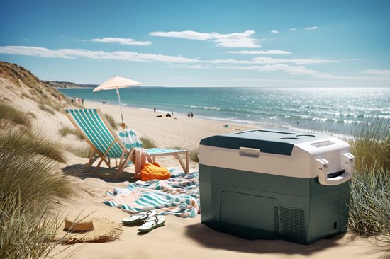 Tristar KB-7740 - Glacière 40 litres - Glacière à compresseur - Chargeur 12 V pour voiture, prise 230 V - Refroidit et congèle