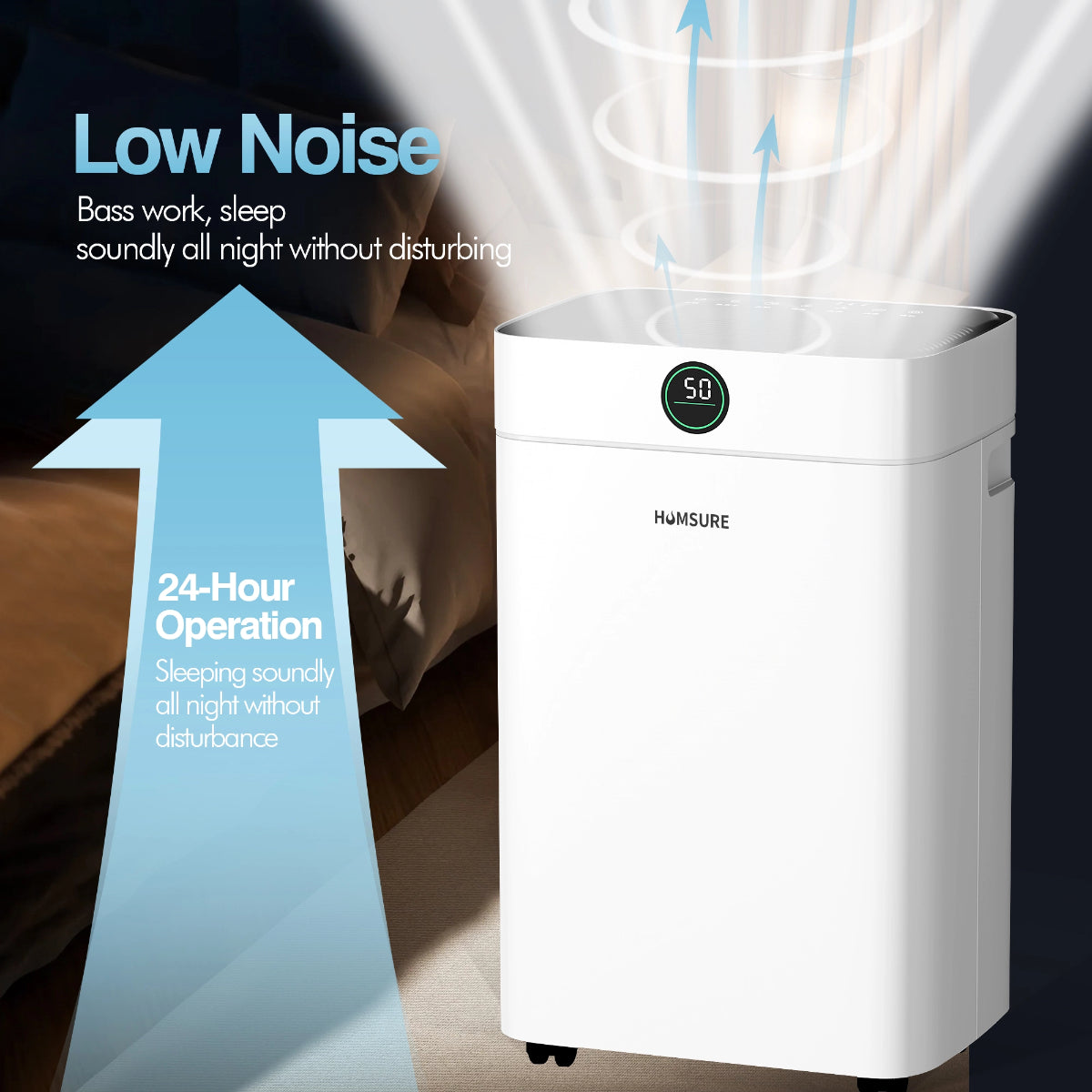 Déshumidificateur HUMSURE - 20 l/jour - réservoir de 2,8 litres
