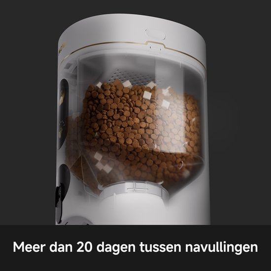 NutriPal 10 Ultra – Mangeoire automatique intelligente pour chats avec caméra HD, commande via application – 4 L – Blanc
