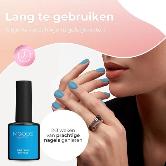 Moods Gellac 6-Piece Set - Vernis à ongles en gel - 8ML - Rio Vibes Edition - Gellac - Nails - Gel Polish Starter Pack - Summer Colours