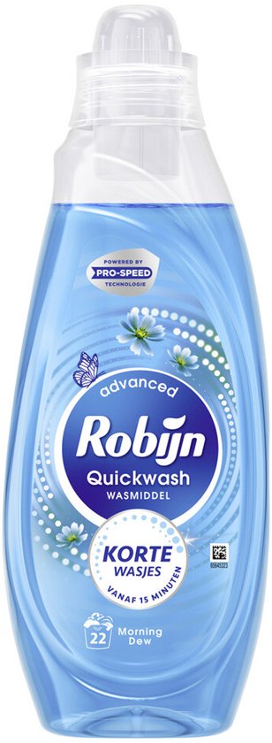 Robijn Advanced Quickwash Lessive liquide Morning Dew 22 lavages 837 ml