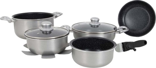 Batterie de cuisine Gimex - Induction - Argent - 8 pièces