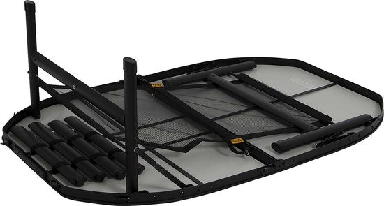 Bo-Camp - Industrial - Table - Northgate - Ovale - Modèle « valise » - 120 x 80 cm