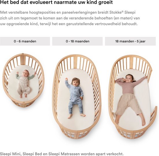 Stokke® Sleepi™ V2 / V3 Mini - Drap-housse blanc