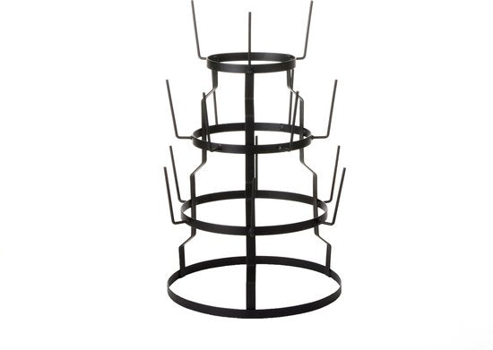 Mica Decorations Porte-mugs - H50 x Ø34 cm - Métal - Noir
