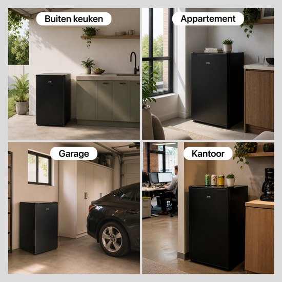 Congélateur de table Joula - Modèle autonome mini / petit format - 60 litres - 3 tiroirs de congélation - Noir