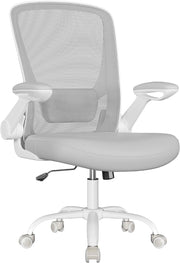 Chaise de bureau ergonomique Songmics KIME - Gris clair - 64 x 64 x (99–107) cm