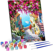 Rubye® Painting By Number Adults - Seascape - Pinceaux inclus - Toile Peinture sur toile sans cadre - Colour by Number - 40x50cm