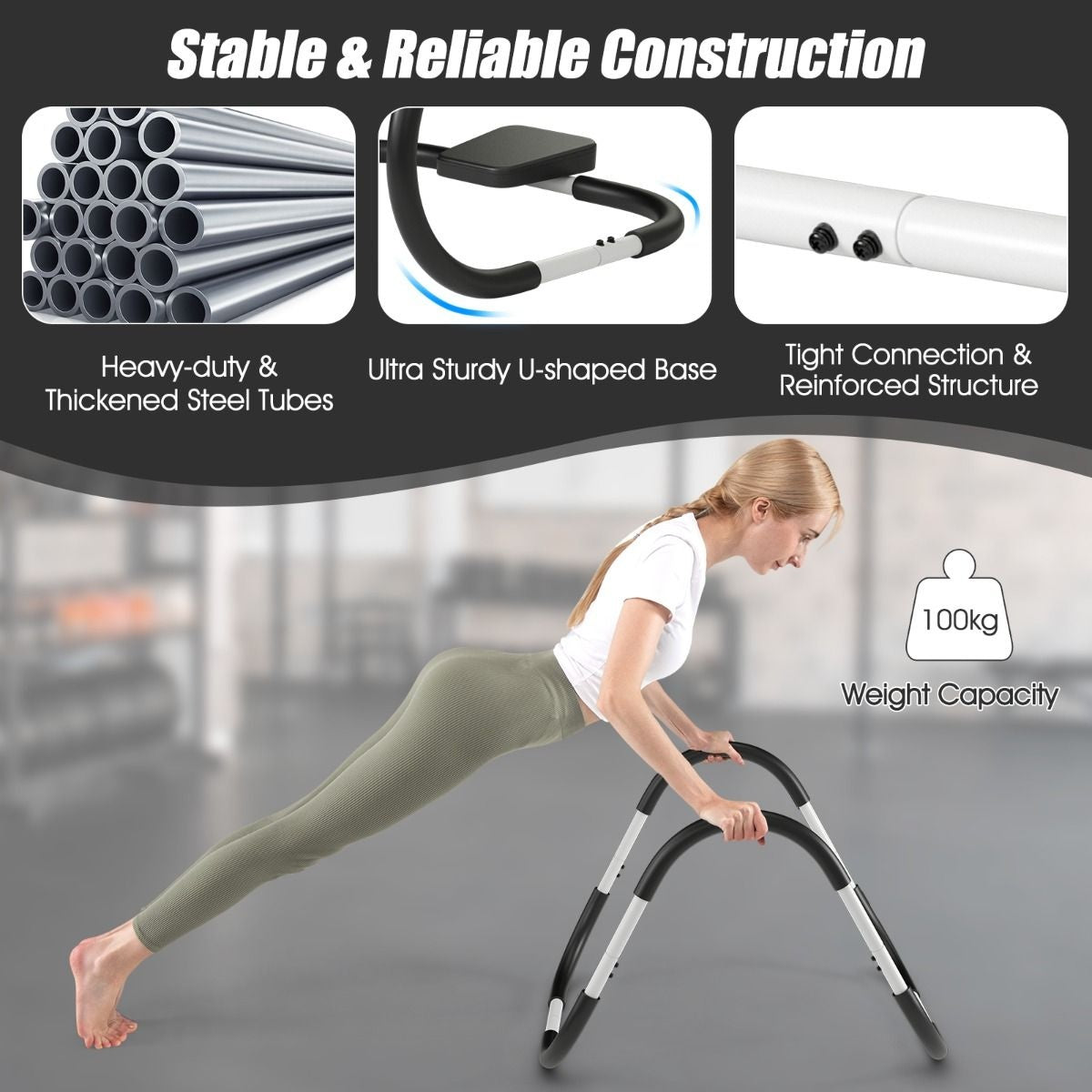Coast Abdominal Muscle Trainer - Sit-Ups - Noir/Blanc
