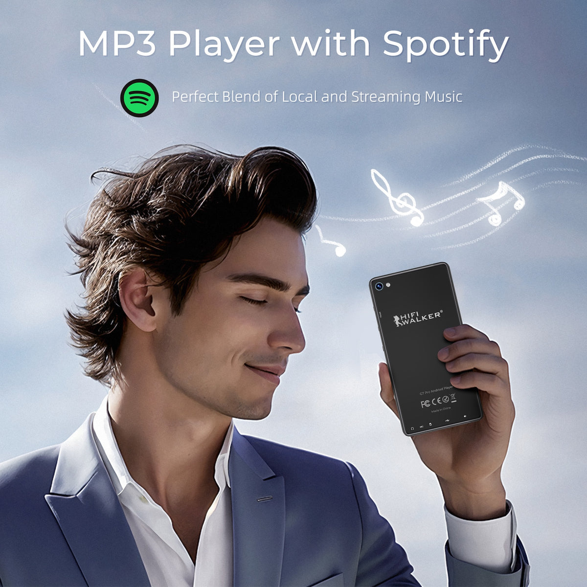 Lecteur de musique Android HIFI WALKER G7 Pro - 128 Go - noir