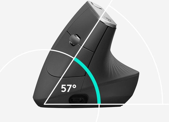 Logitech MX Vertical - Souris ergonomique sans fil - Gris