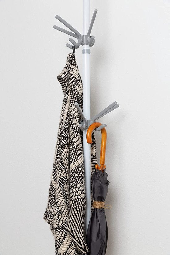 Wenko Porte-manteau Hercule 29 x 12,5 x 15 cm gris, lot de 2