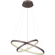 Globo Ralph Lampe suspendue 42W LED - Brun/Blanc - 2 Luminaires - 120 cm