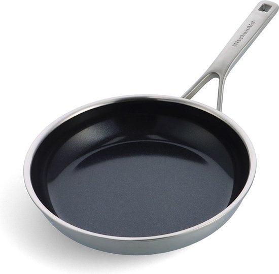 Poêle KitchenAid Multi-Ply ø 24 cm - acier inoxydable - induction - antiadhésive - sans PFAS