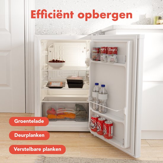 KitchenBrothers - Réfrigérateur - 88L - Modèle de table - Blanc