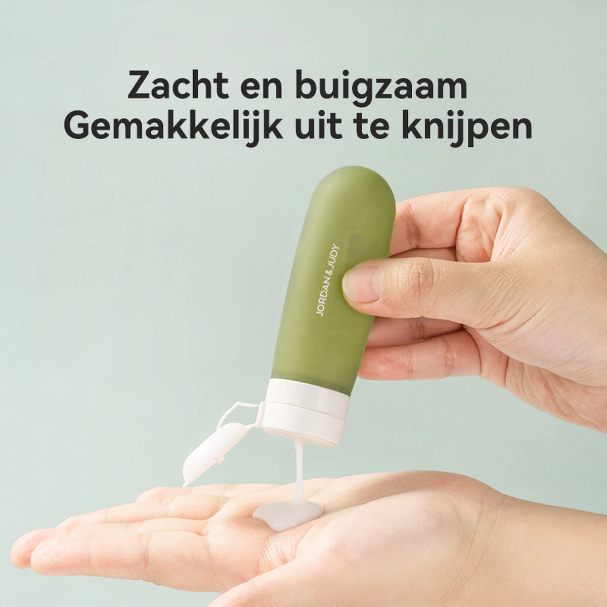 JORDAN&JUDY Flacons de voyage rechargeables en silicone - 50 ml - Réutilisables, étanches