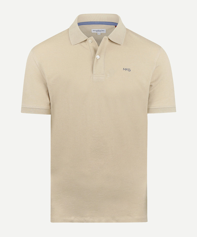 Polo McGregor Classic, coupe classique - 100 % coton - manches courtes - couleur sable - taille M