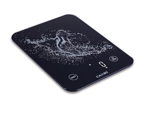 LEBENLANG - Balance de cuisine numérique étanche - rechargeable par USB - jusqu'à 10 kg - câble de chargement inclus - Balance alimentaire précise pour la pâtisserie, la cuisine, le café et la planification de régime