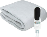 Couverture électrique Auronic XL - 190x90cm - 1 personne - 2 zones de chaleur - Couverture chauffante - Blanc