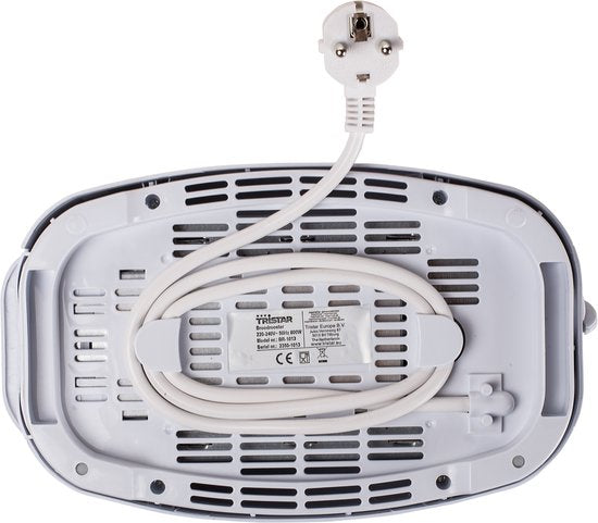 Grille-pain Tristar BR-1013 - 800 W - 6 niveaux de brunissage - 2 fentes pour 2 tranches de pain - Blanc