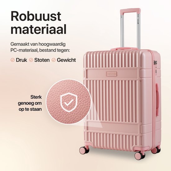 SKYCASES Bagage à main - Classic Heritage - Trolley léger - Durable - 36L - TSA Lock - 55x39x20 cm - Valise à main - Roulettes - Rose